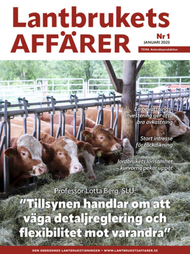 Framsida av Lantbrukets Affärer nr 1 2025